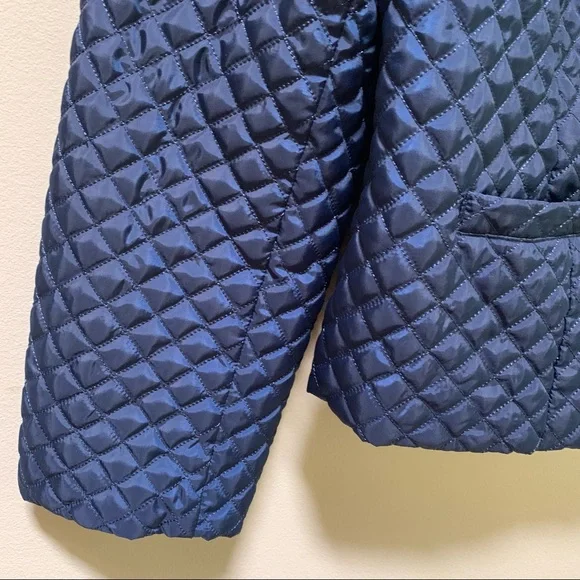 Chico’s Navy Quilted Jacket - Picture 4 of 7